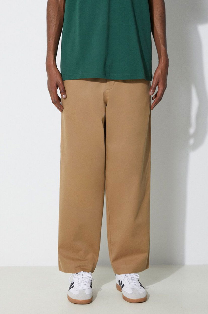 Штани Fred Perry Fred Perry Straight Leg Twill Chino Trousers Коричневий | T6530.363