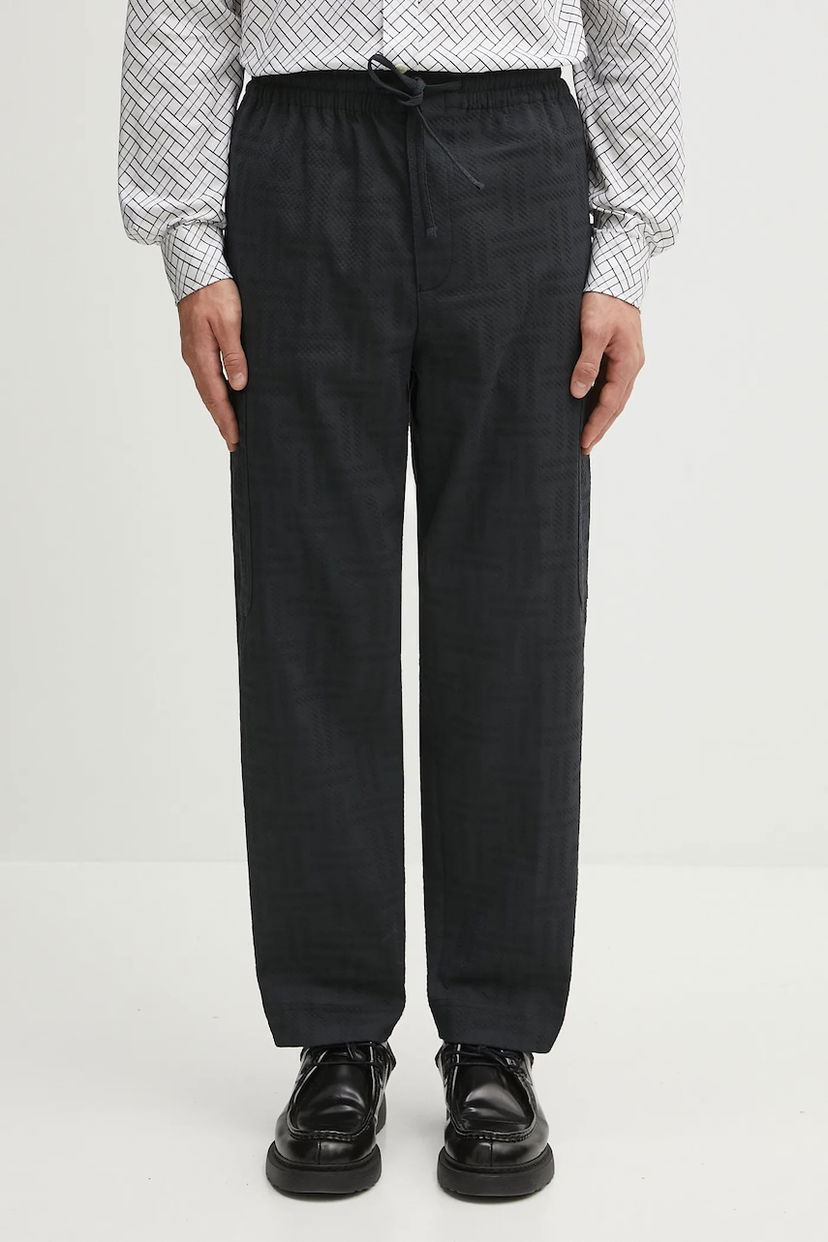 Штани карго KENZO Weave Cargo Jogpant чорний | FF65PA5019JF