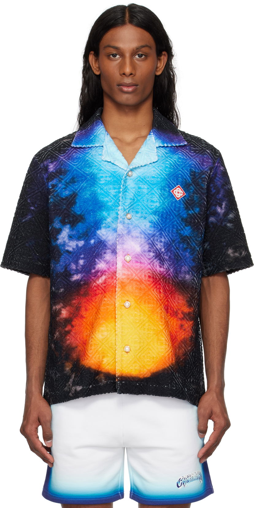 Сорочка Casablanca Casablanca Gradient Towelling Resort Shirt Різнокольоровий | MS25-SH-166-01