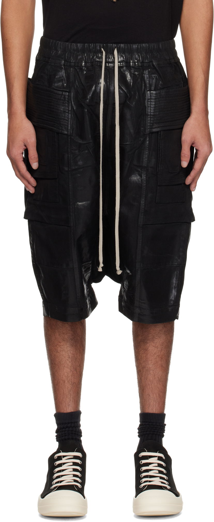 Шорти Rick Owens Rick Owens DRKSHDW Hollywood Creatch Cargo Pods Shorts чорний | DU01E3382 SCF