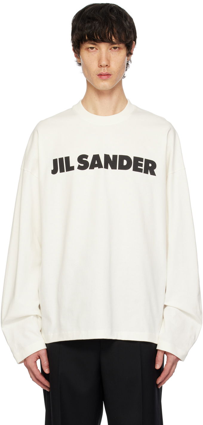 Футболка Jil Sander Printed T-Shirt білий | J22GC0136_J45148