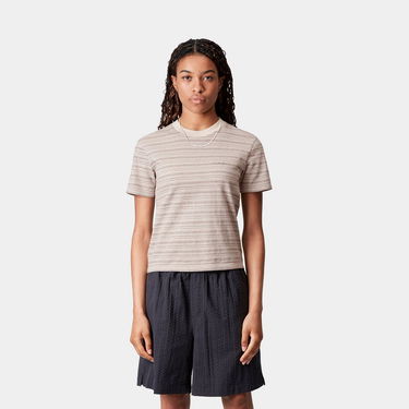Футболка Carhartt WIP Carhartt WIP Women's S/S Gellar Stripe T-Shirt бежевий | I035143_5, 0