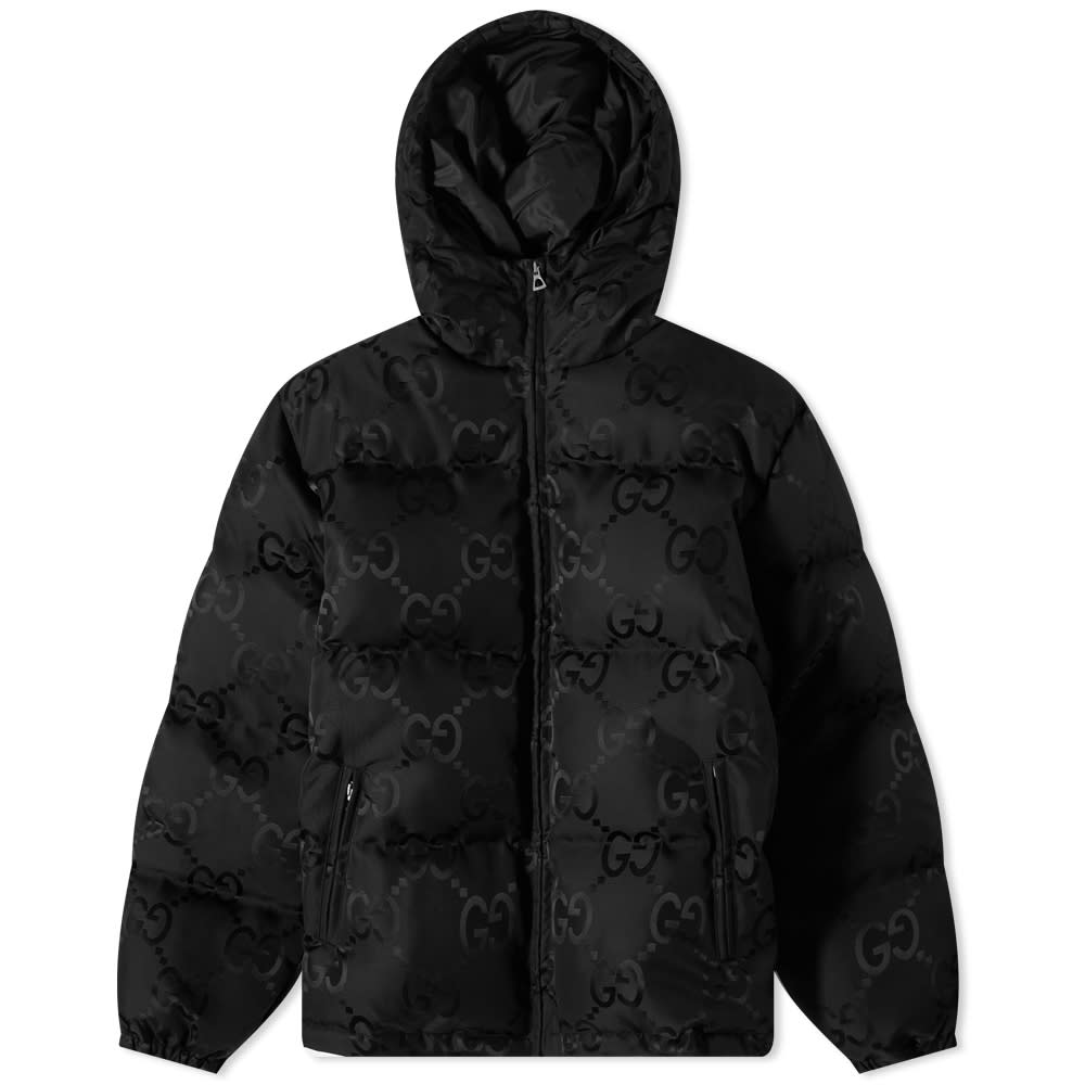 Пуховик Gucci GG Jaquard Down Jacket чорний | 698710-Z8A2S-1000, 0