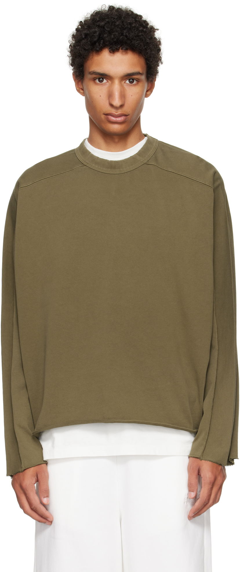 Футболка Entire Studios Entire Studios Heavy Long Sleeve T-Shirt Зелений | ES2486MI