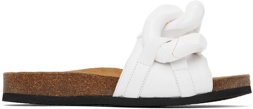 Аксесуари JW Anderson JW Anderson Chain Slides білий | ANW36015A, 0