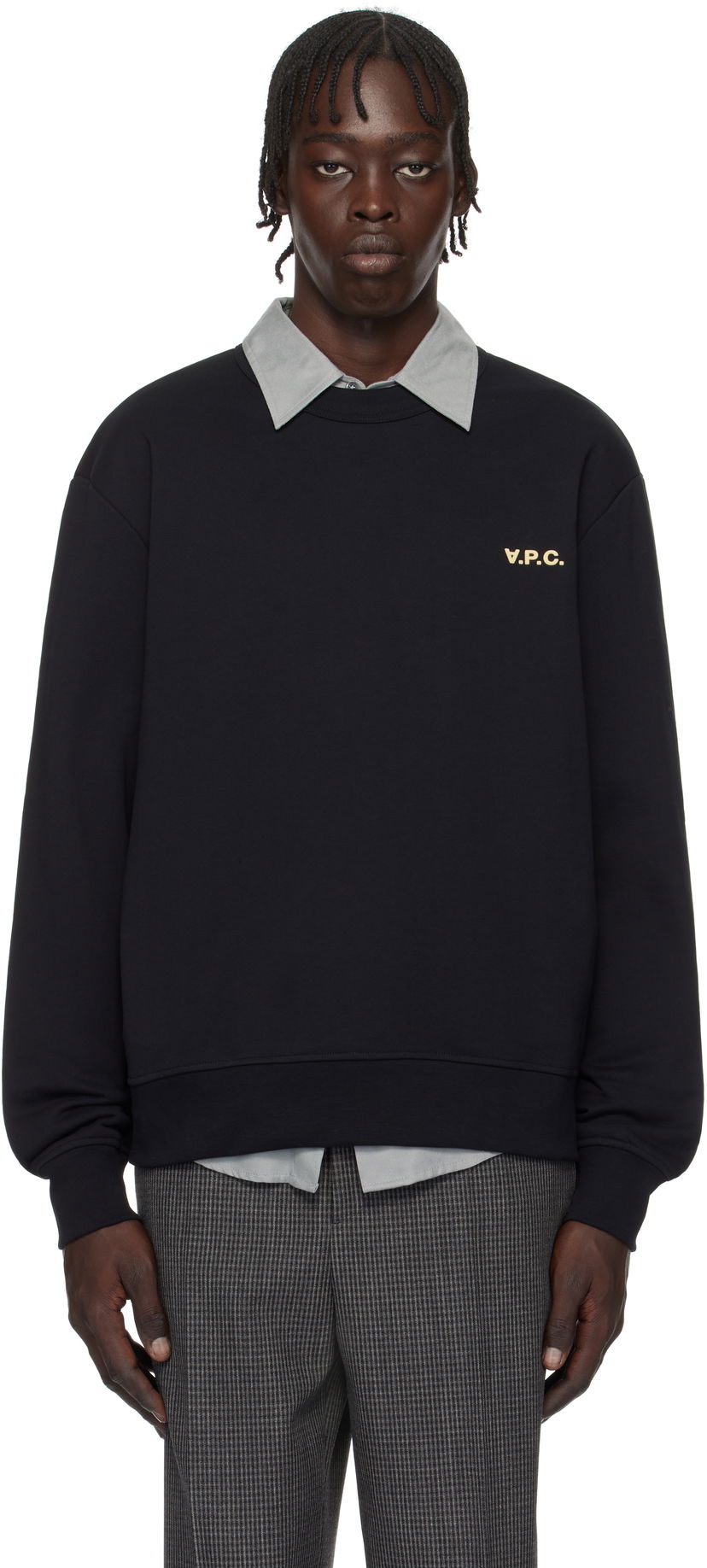 Світшоти A.P.C. Boxy Sweatshirt with Logo чорний | COHGO-H27916