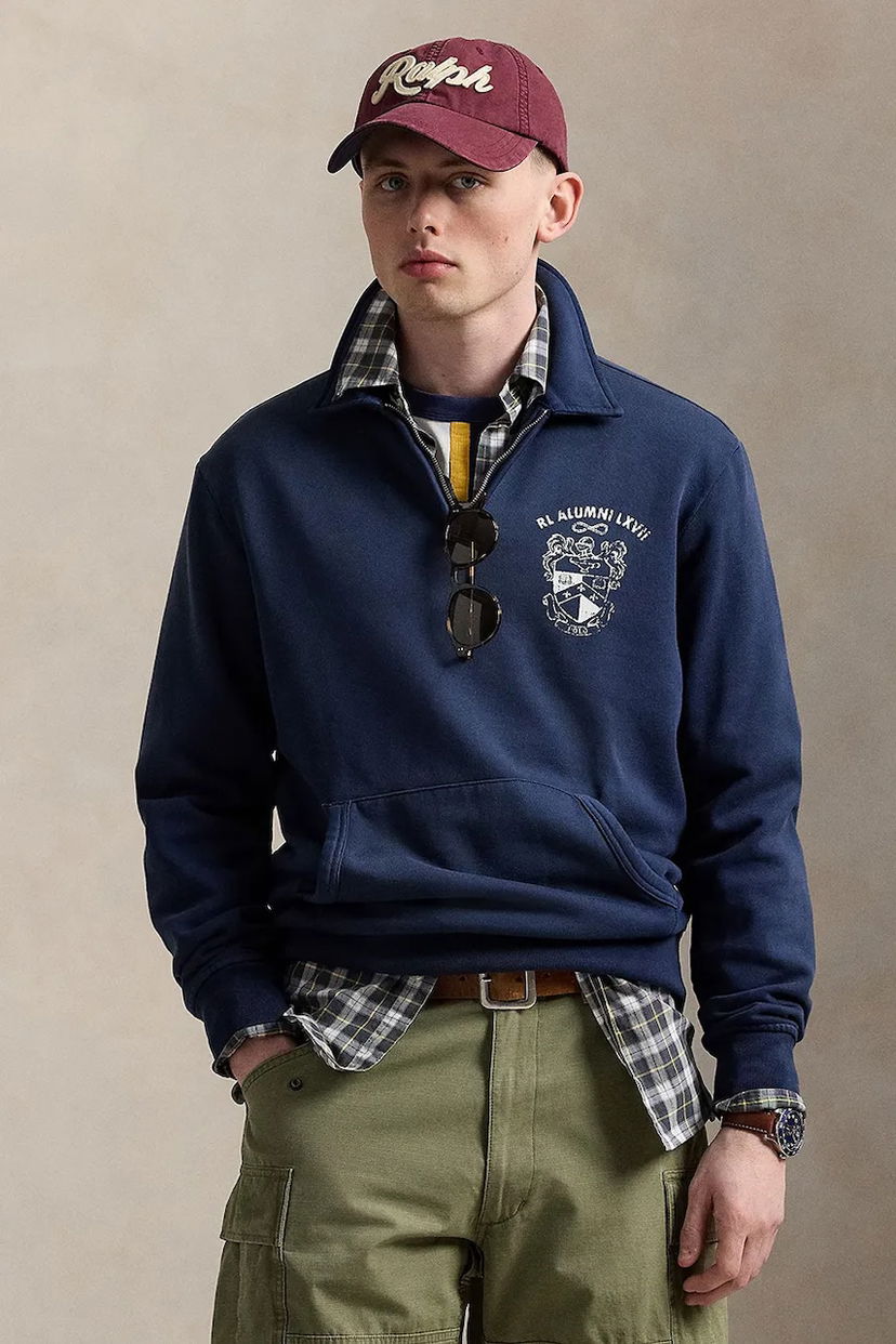 Світшоти Polo by Ralph Lauren Polo Ralph Lauren Alumni LXVII Fleece Sweatshirt темно-синій | 710971834