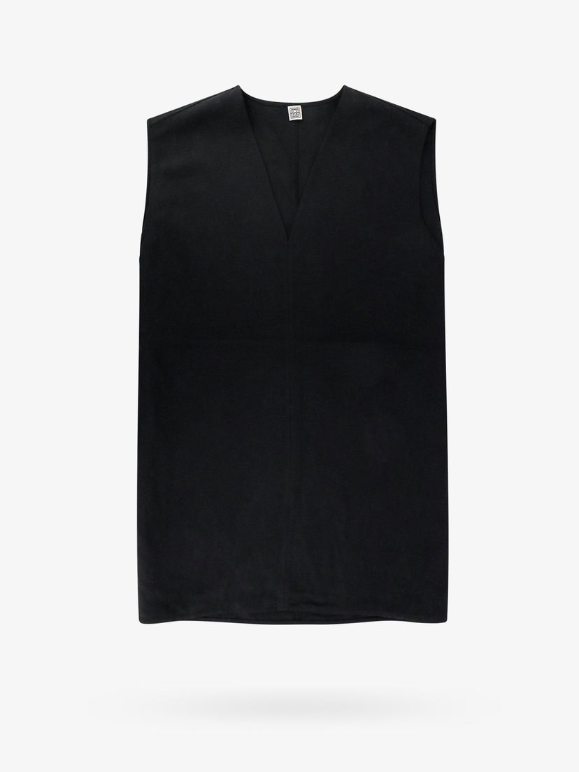 Безрукавка TOTEME Black Sleeveless Blouse чорний | 242WRT1462FB0159001