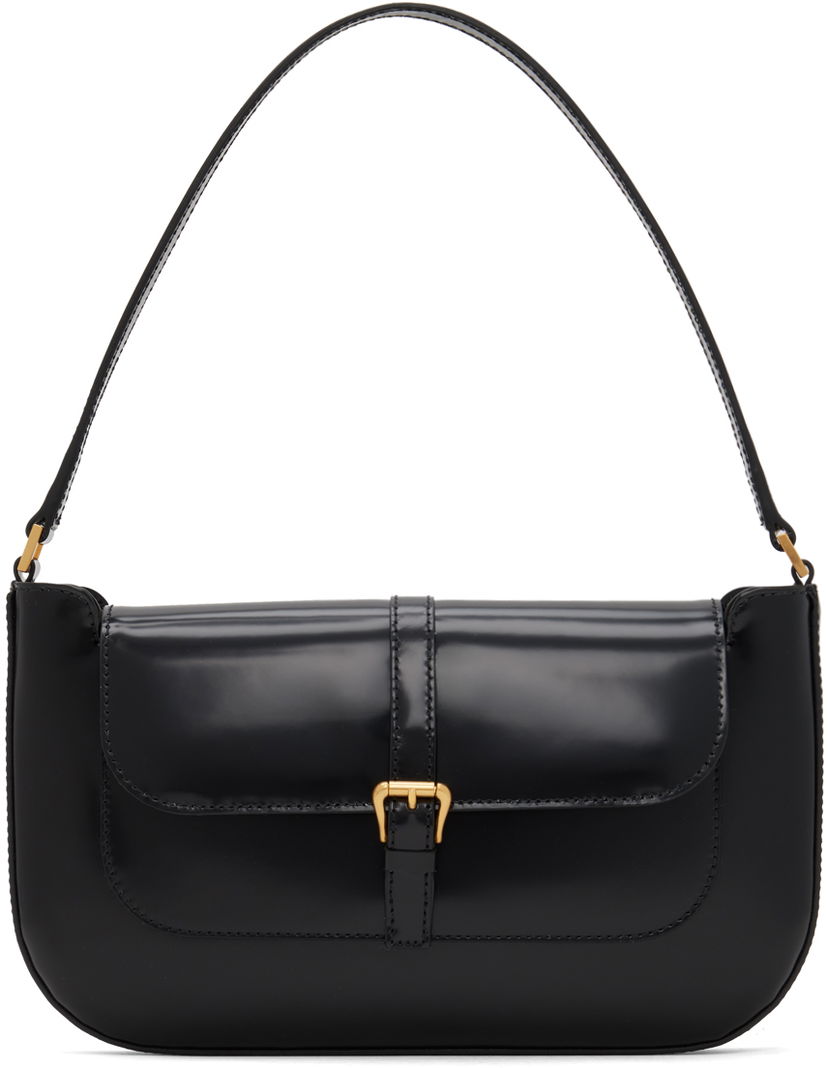 Сумка BY FAR Miranda Black Leather Shoulder Bag чорний | 19PFMDASBLWMED