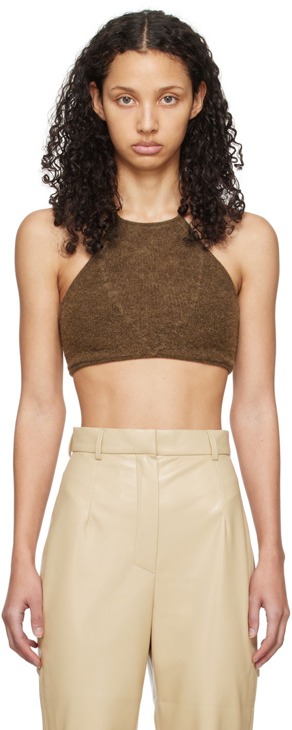 Безрукавка Nanushka Sarda Camisole Top бежевий | NW24RSTP03078