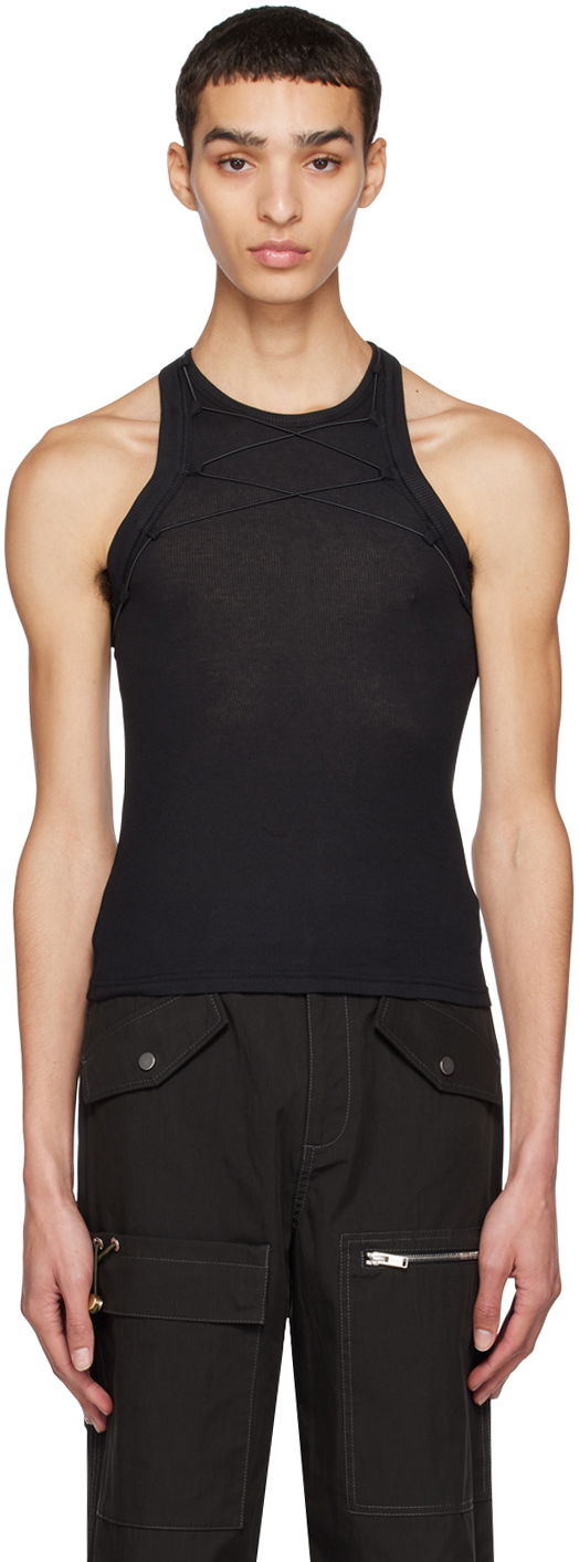 Безрукавка Dion Lee Lace Tank Top чорний | C3099R23