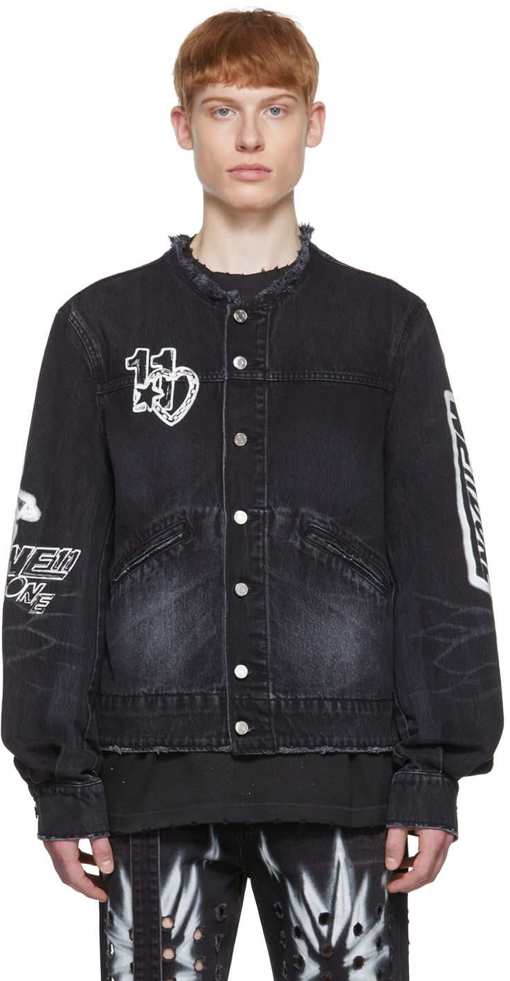 Куртка We11done Faded Denim Jacket чорний | WD-DJ1-22-347-U-WB