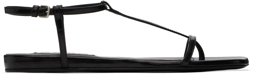 Кросівки та взуття Jil Sander Jil Sander Square Toe Sandals чорний | J15WP0169_P8389