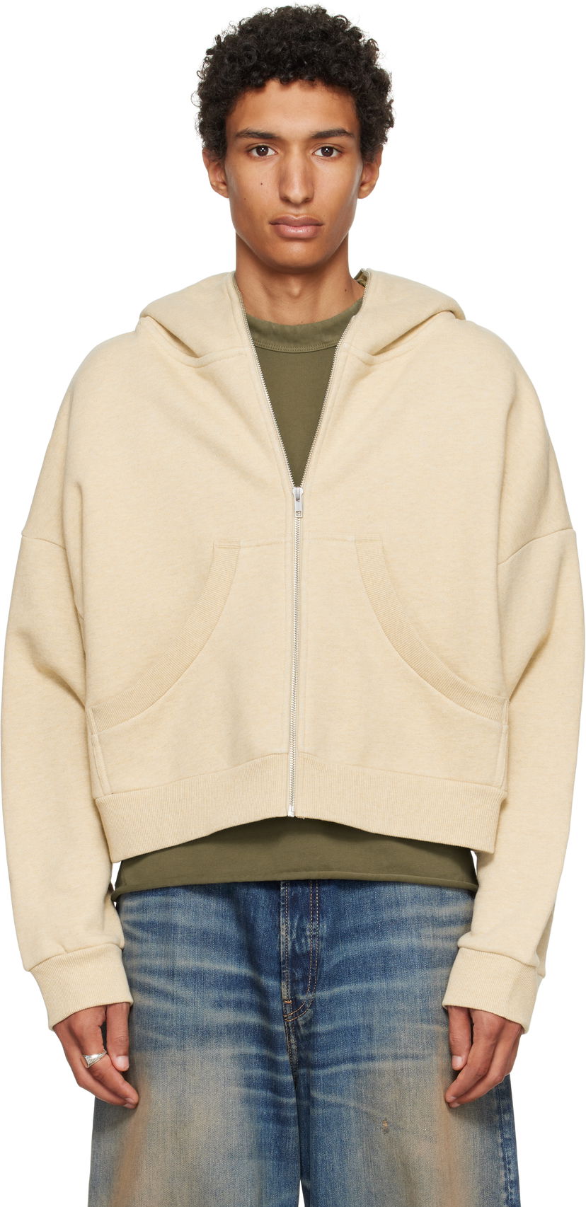 Світшоти Entire Studios Entire Studios Eternal Zip Hoodie бежевий | ES2202TP