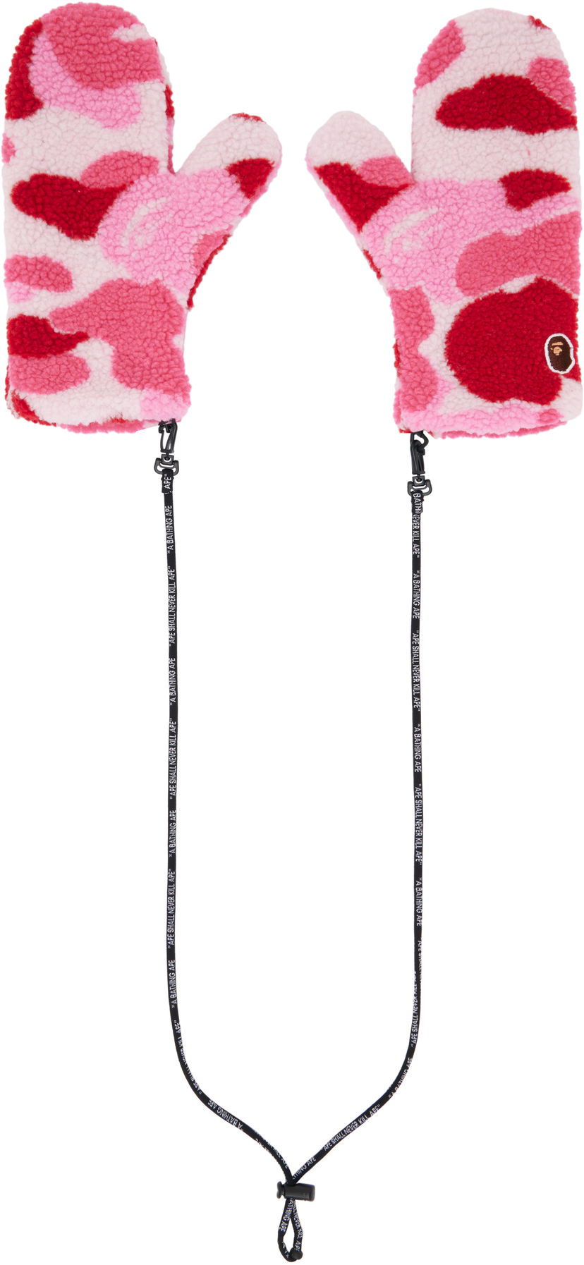 Рукавички BAPE A Bathing Ape ABC Camo Boa Mitts Рожевий | 001GDK802004L