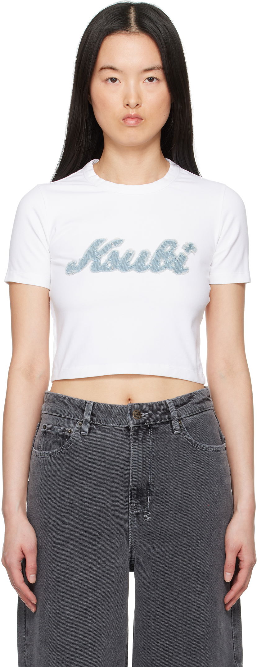 Кроп-топи Ksubi Ksubi Homerun Baby Cropped T-Shirt білий | WSP25TE011
