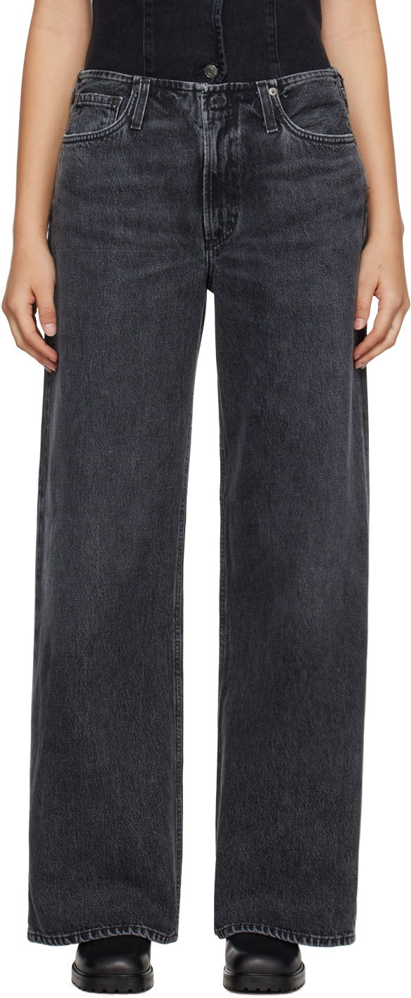 Джинси AGOLDE AGOLDE Lex Wide-Leg Jeans Сірий | A9158-1346