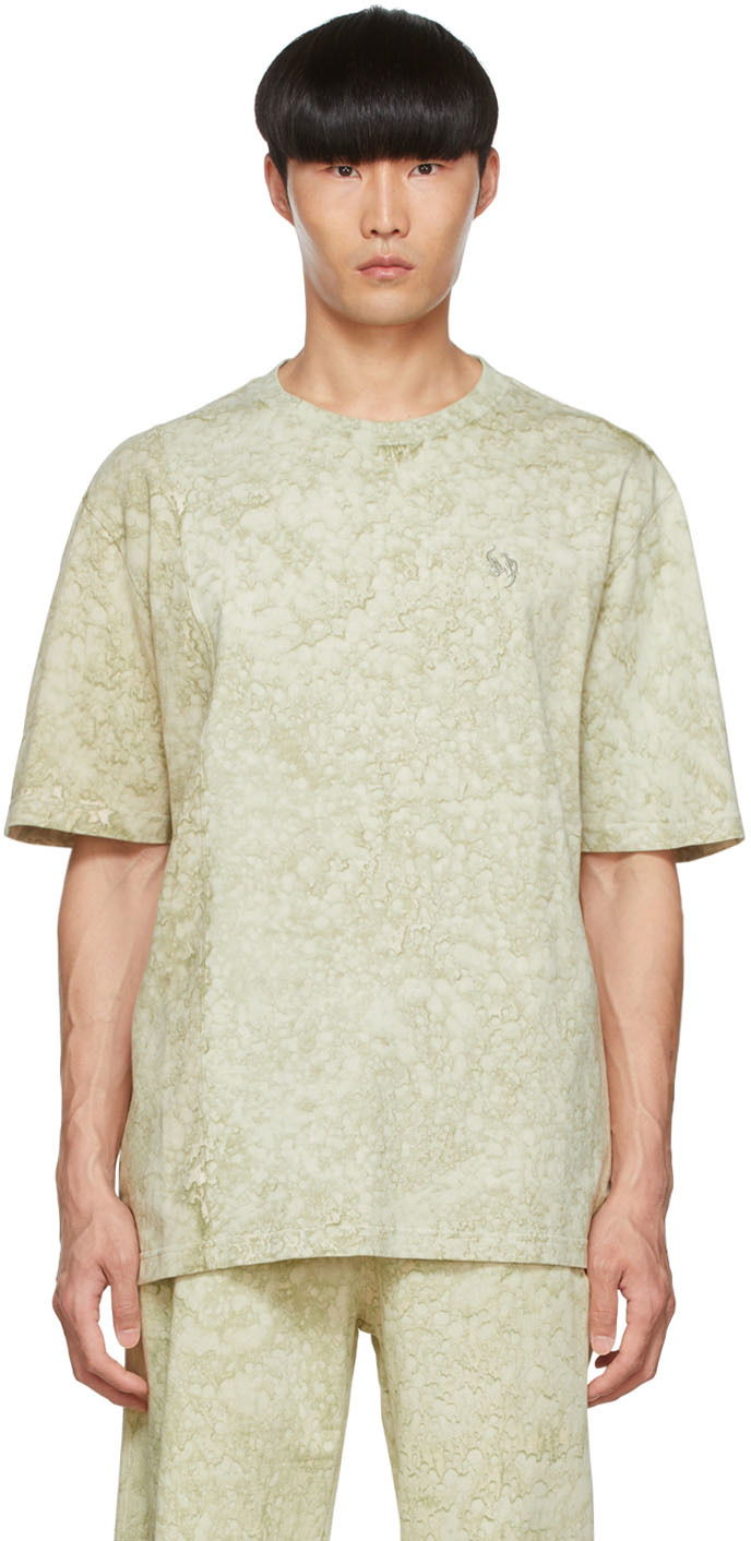 Футболка Feng Chen Wang Feng Chen Wang Cotton T-Shirt Зелений | FMS13TS07