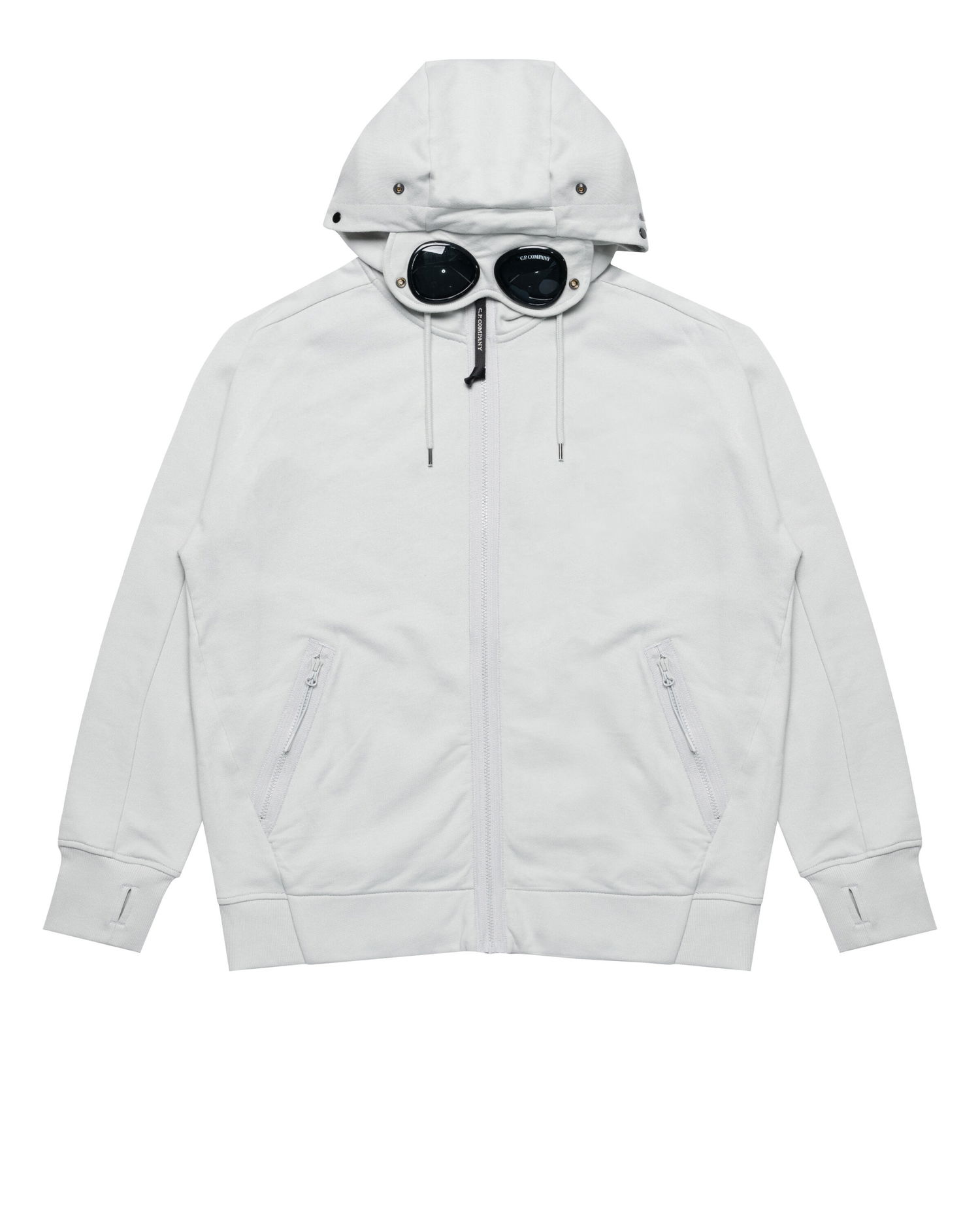 Світшоти C.P. Company C.P. Company Diagonal Raised Fleece Goggle Zip Hoodie Сірий | 18CMSS028A005086W-800, 0