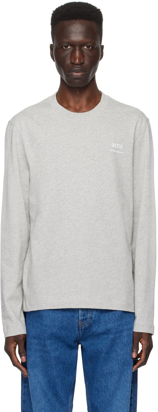 Футболка AMI Paris Bonded T-Shirt Сірий | UTS224.726