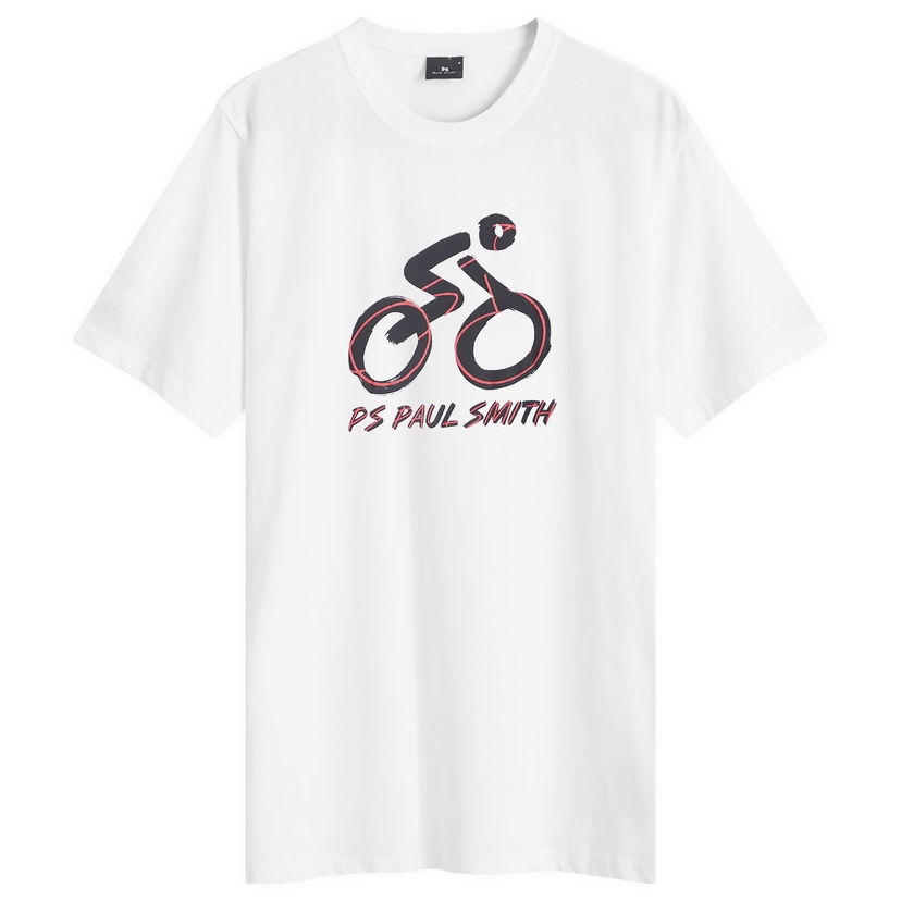 Футболка Paul Smith PS Paul Smith Bike Graphic T-Shirt, Size Large білий | M2R-011R-PP4960-01