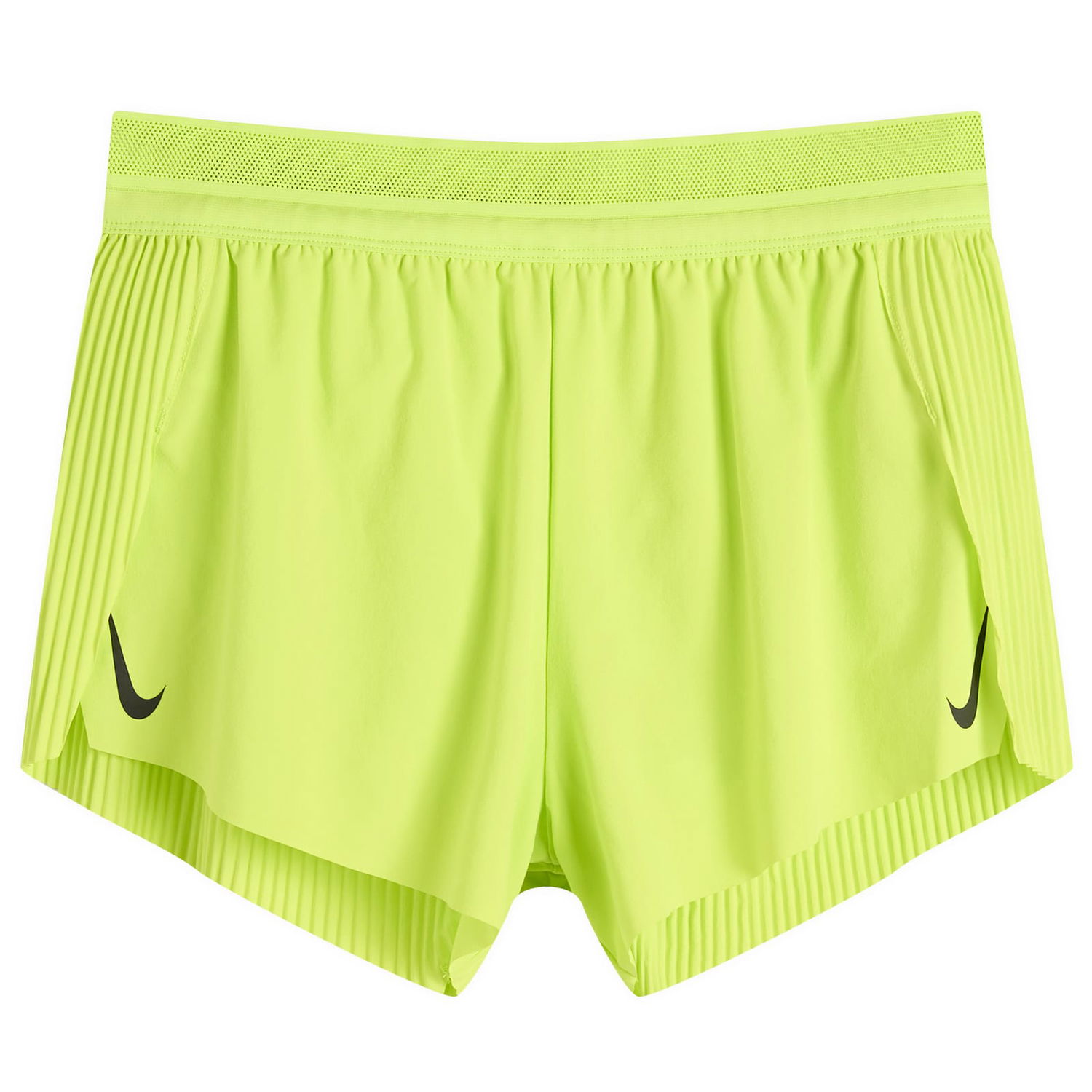 Шорти Nike Aeroswift 3" Running Shorts with Perforated Waistband and Pleated Sides Жовтий | FN2328-389, 0