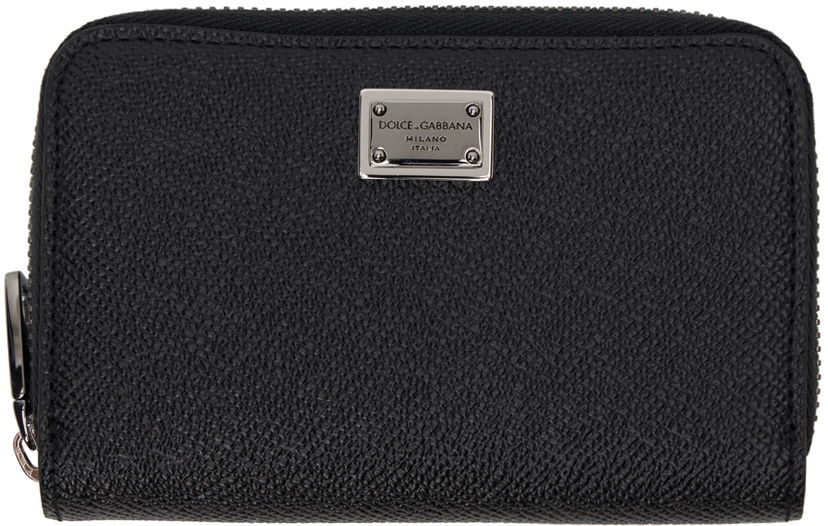 Гаманець Dolce & Gabbana Black Dauphine Zip Bifold Wallet чорний | BP2522AG219