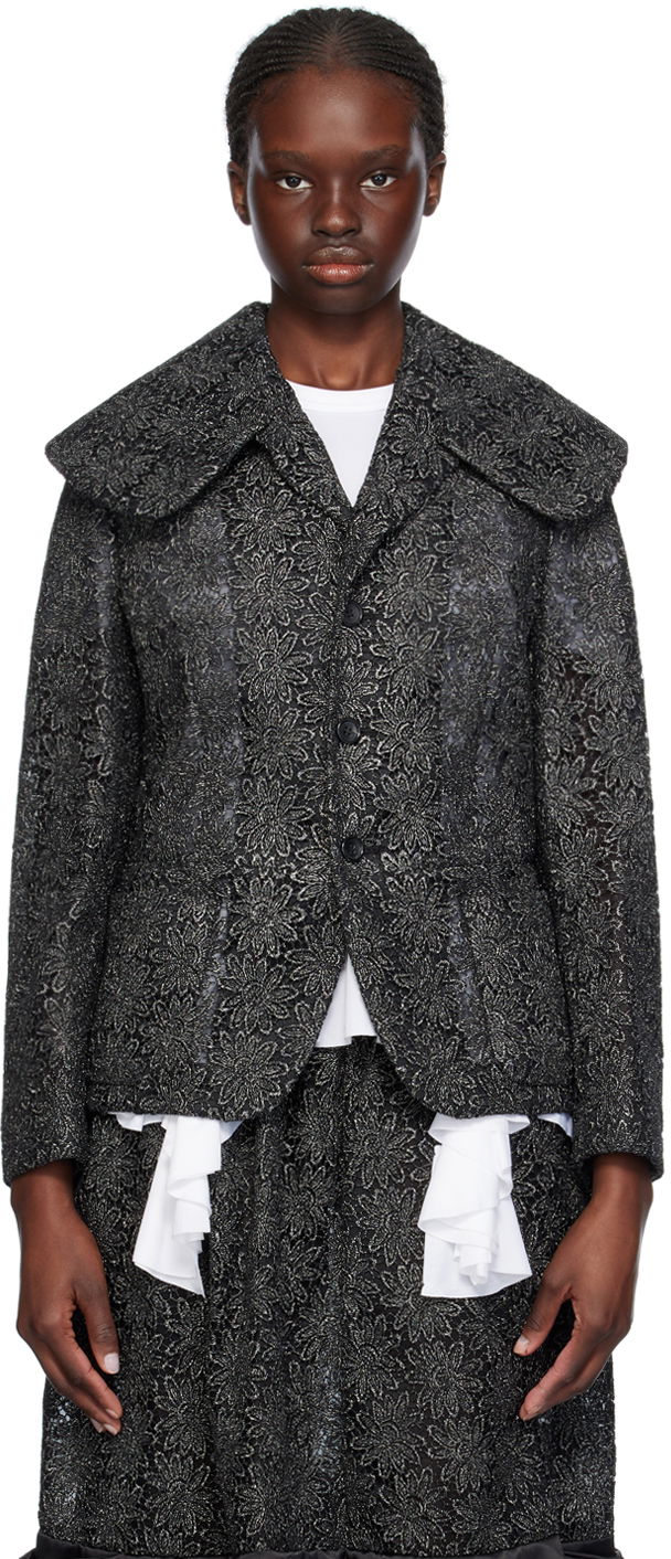 Куртка Comme des Garçons Comme des Garçons Floral Jacket чорний | RM-J022-051