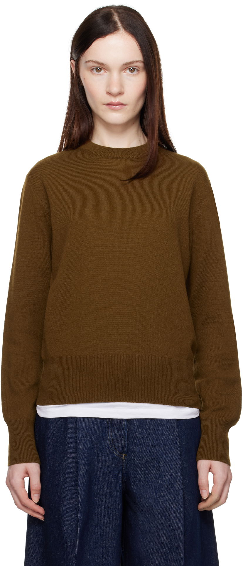 Cветр A.P.C. Anastasia Barbieri Edition Lucia Crewneck Sweater Коричневий | WSABB-F23397