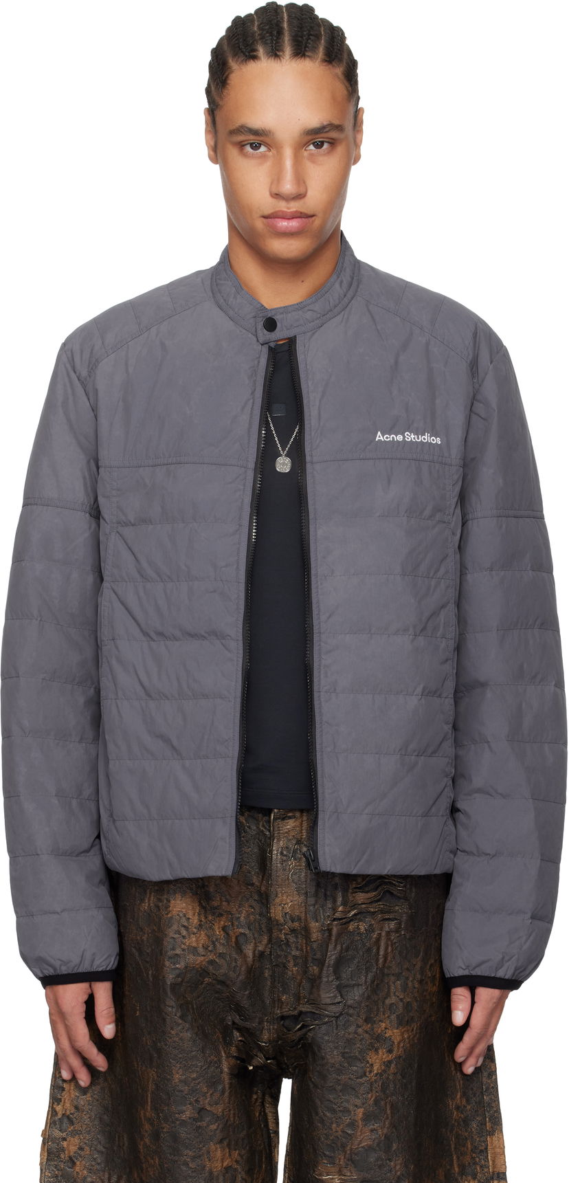 Пуховик Acne Studios Acne Studios Down Puffer Jacket Сірий | B90812-