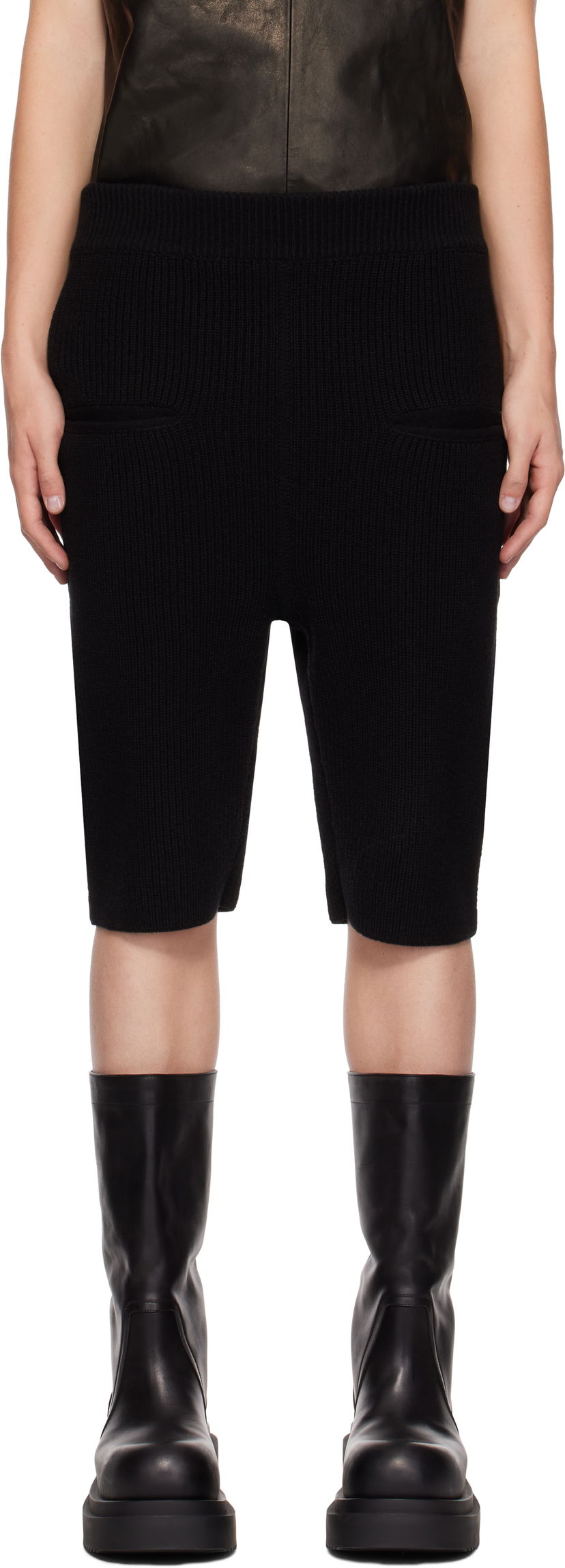 Шорти Rick Owens Shorts With Side Pockets чорний | RR02D6696 KWV