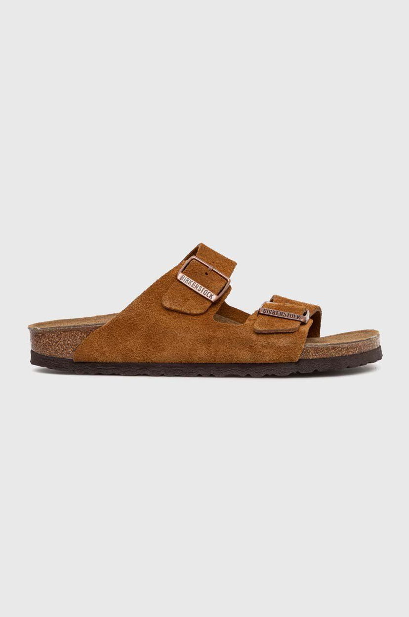 Кросівки та взуття Birkenstock Birkenstock Arizona Suede Slides Коричневий | 1027162
