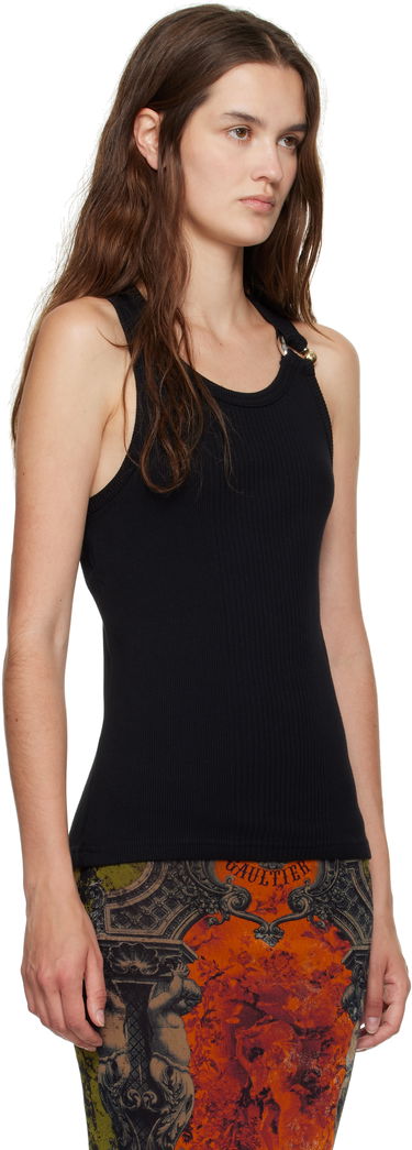 Безрукавка Jean Paul Gaultier Jean Paul Gaultier 'The Piercing' Tank Top чорний | 25/03-W-TO375-J014-00, 1