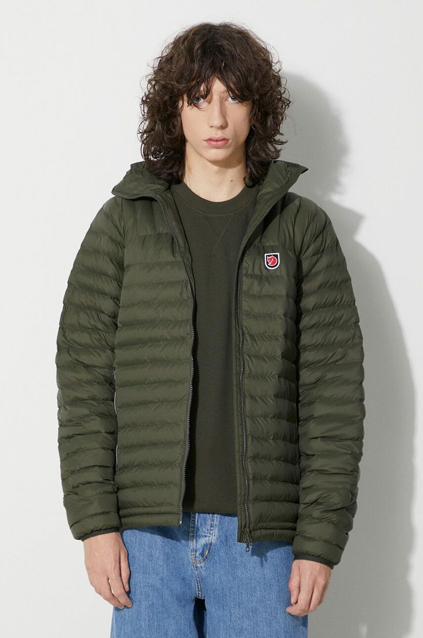 Пуховик FJÄLLRÄVEN Expedition Lätt Down Jacket Зелений | F86119.662