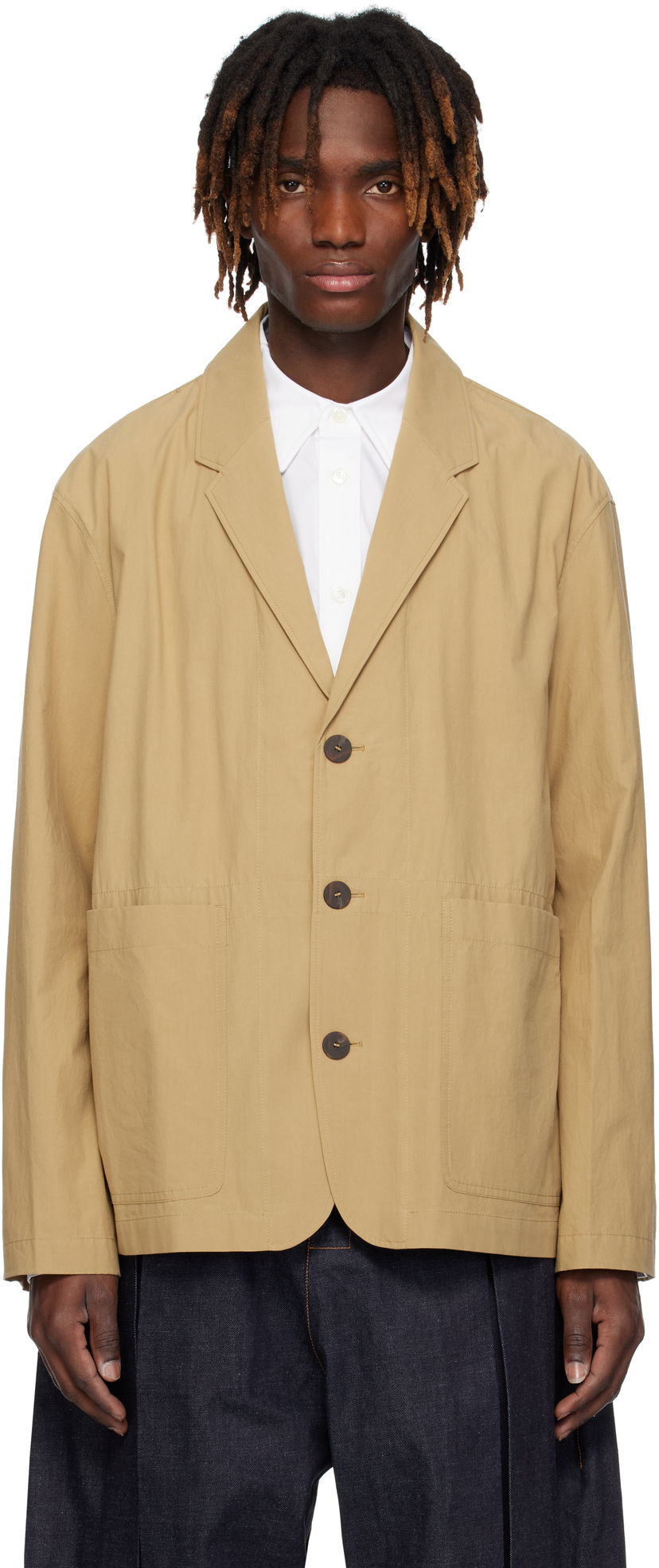 Куртка Studio Nicholson Studio Nicholson Reale Blazer бежевий | REALE SNM - 1312