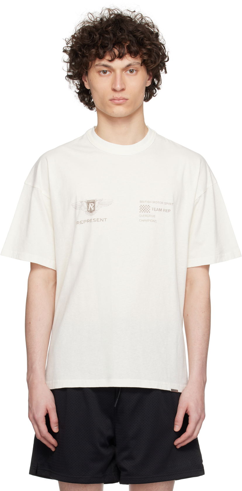 Футболка Represent Clo Represent 'Team Rep' T-Shirt білий | MLM41053