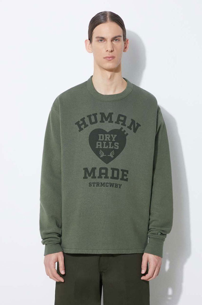 Світшоти Human Made Graphic Print Sweatshirt Зелений | HM27CS020
