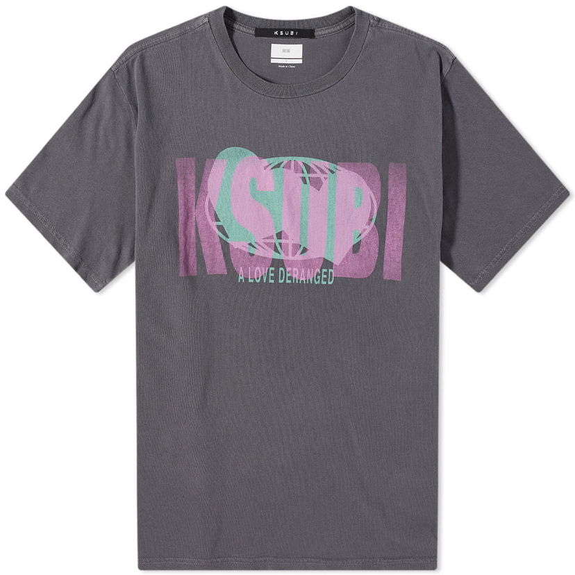 Футболка Ksubi KSUBI Deranged Logo Graphic T-Shirt Сірий | 5000007158