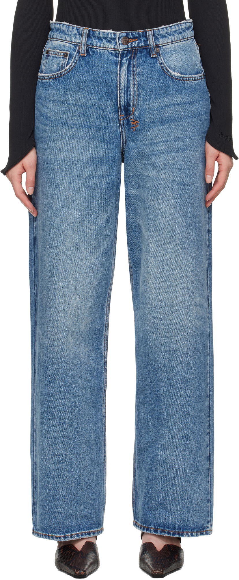Джинси Ksubi Ksubi Empire Wide Leg Jeans Синій | WSP25DJ023