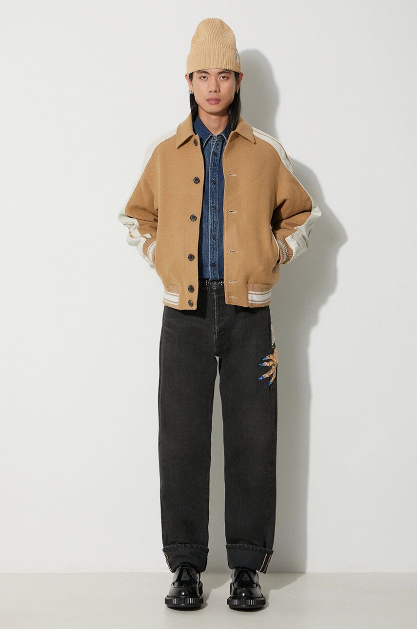 Куртка бомбер ADER ERROR Wool Blend Bomber Jacket Коричневий | BMADFWJK0501, 1