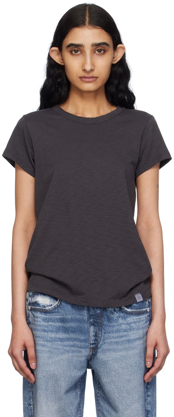Футболка rag & bone Rag & Bone Slub T-Shirt Сірий | WCC22HT012NM12