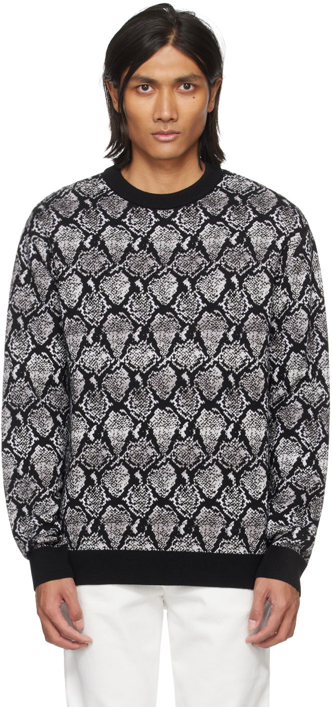 Cветр Balmain Snakeskin Sweater Сірий | CH1KD000KG00