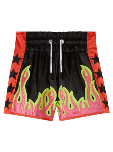 Шорти Palm Angels Burning Fighter Short чорний | PMCB028F22FAB0011032