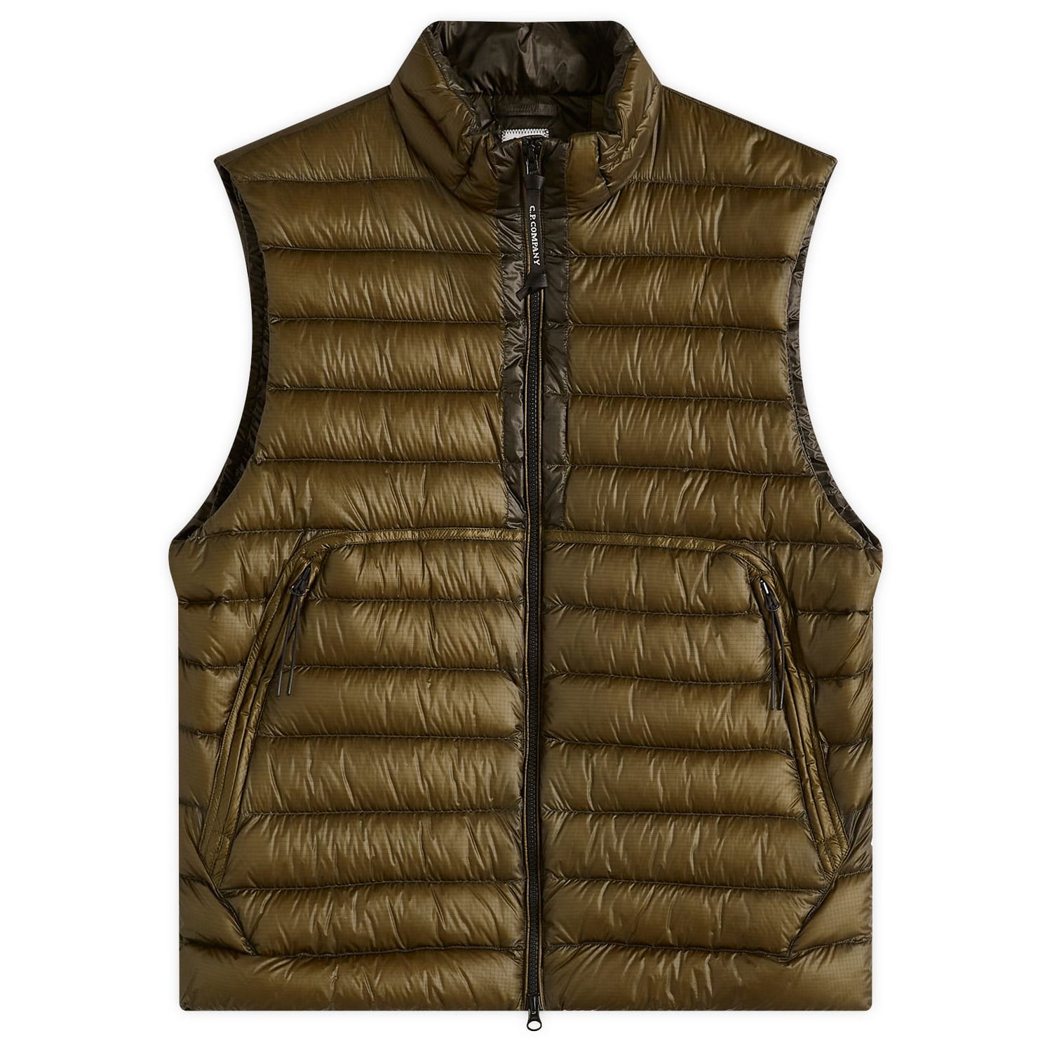 Жилет C.P. Company Men's D.D. Shell Lens Down Vest, Size Large Зелений | 18CMVE201A-006099A-683, 0