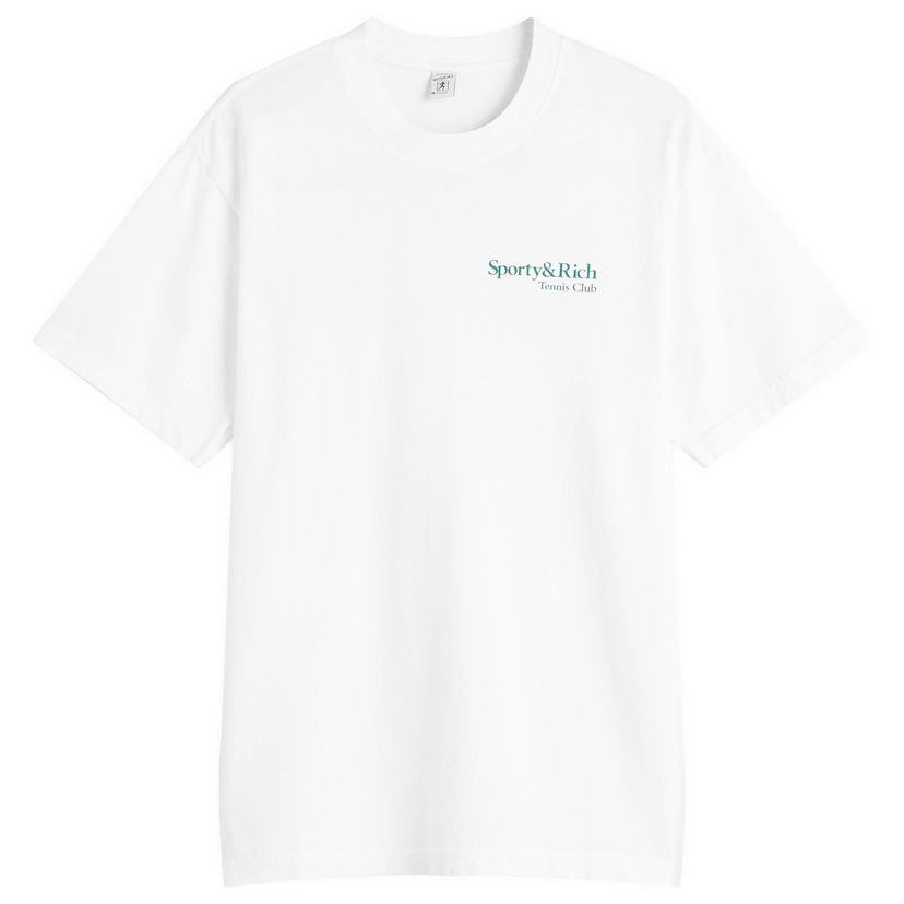 Футболка Sporty & Rich Play Tennis T-Shirt W білий | TO043621425WH01