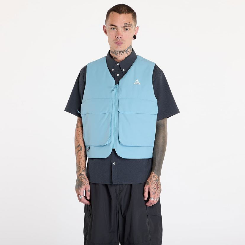 Жилет Nike ACG "Skull Peak" PrimaLoft® Reversible Vest Denim Turquoise/ Armory Navy/ Summit White Бірюзовий | FV8694-464