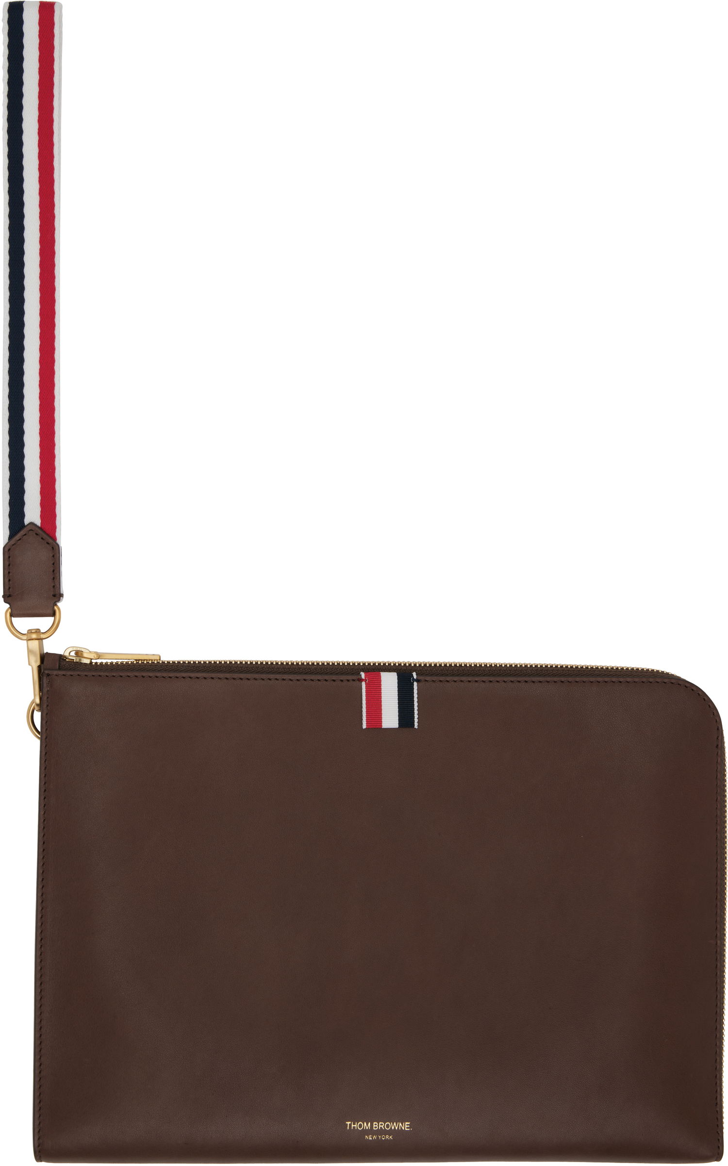Гаманець Thom Browne Thom Browne Soft Calfskin Medium Gusset Document Holder Коричневий | MAC083A-L0117, 0