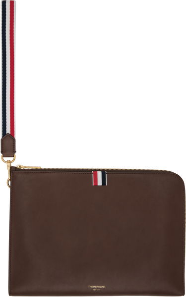 Гаманець Thom Browne Thom Browne Soft Calfskin Medium Gusset Document Holder Коричневий | MAC083A-L0117, 0