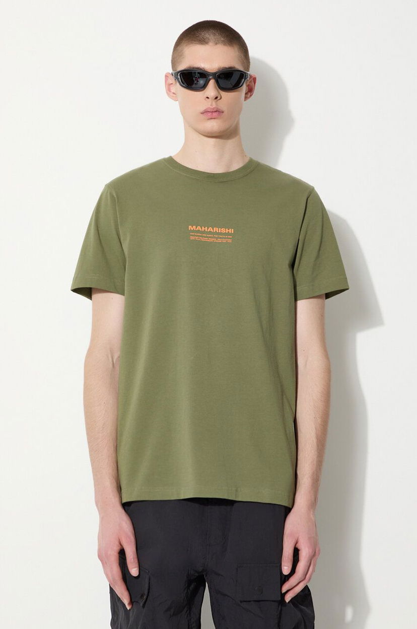 Футболка Maharishi Maharishi Aum Anniversary T-Shirt Зелений | 1306.OLIVE