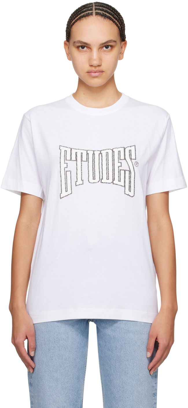 Футболка Études Wonder Boxing Graphic T-Shirt білий | E24MM107A00700